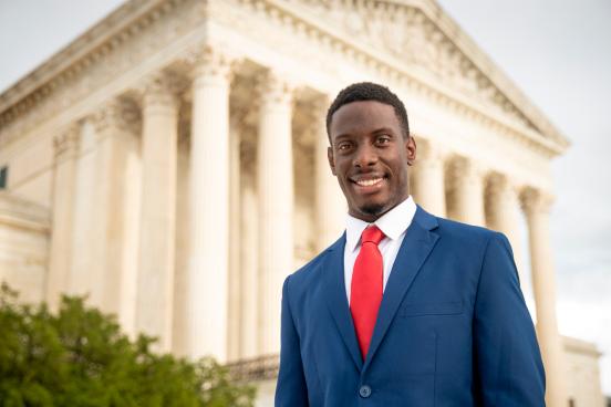 Chike Uzuegbunam at the U.S. Supreme Court