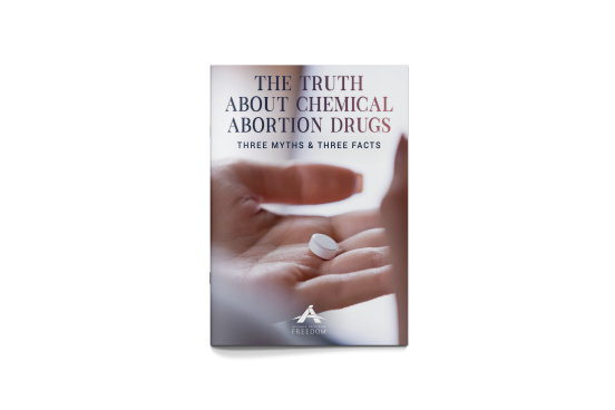 The Truth About Abortion Drugs - 3 Myths & 3 Facts Booklet Cover