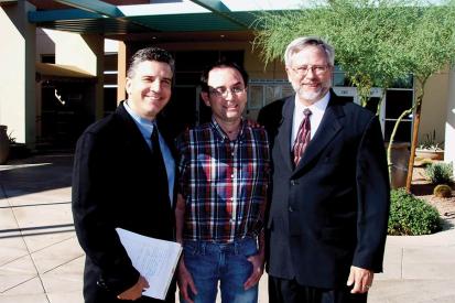 Jesse Ramirez with his attorneys