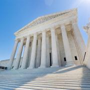 Supreme Court Steps on a sunny morning