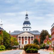 The Maryland State House is seen in Annapolis