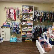 Free baby clothing and items at Options Care Center in Jamestown, New York