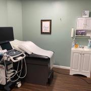 Ultrasound room at Options Care Center in Jamestown, New York