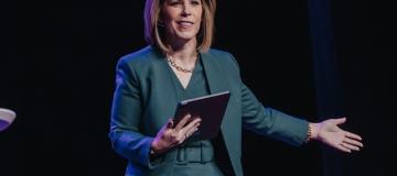 ADF CEO, President, and General Counsel Kristen Waggoner speaks at the THINQ Culture Summit on April 25, 2024