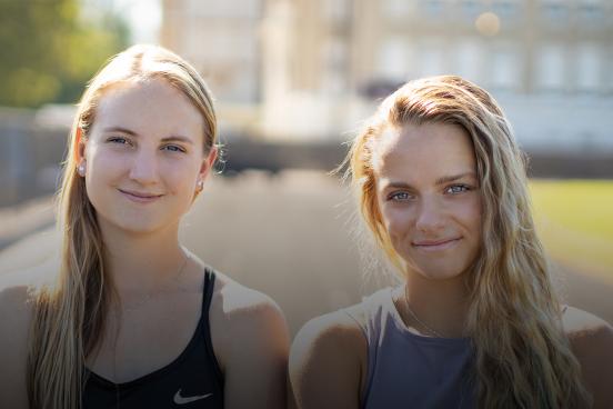 Madison Kenyon and Mary Kate Marshall of Idaho State University