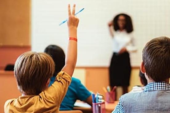 Students in a classroom