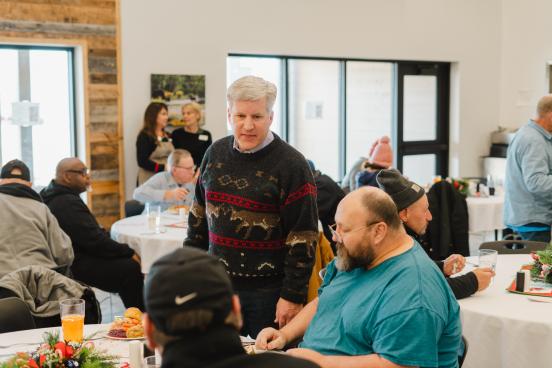 Wyoming Rescue Mission Executive Director Brad Hopkins at the mission’s facility in Casper