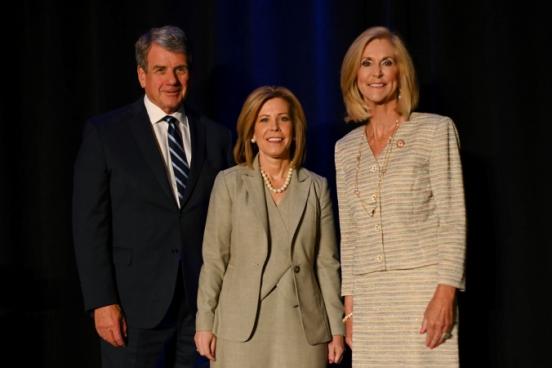 Michael Farris, former CEO of ADF; Kristen Waggoner, CEO, president and general counsel of ADF; and Mississippi Attorney General Lynn Fitch at the annual Edwin Meese III Originalism & Religious Liberty Award ceremony.