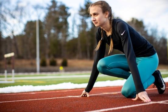 Chelsea Mitchell ready to race on the track