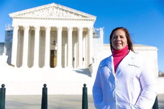 Dr. Christina Francis at the Supreme Court