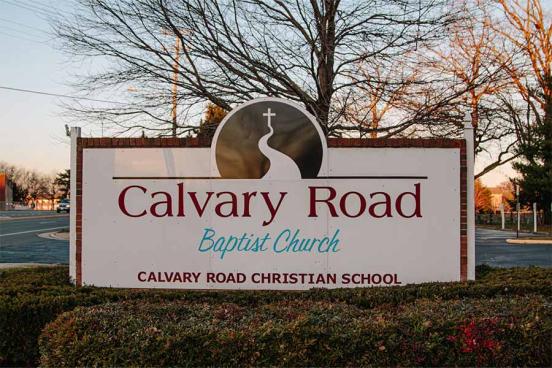 Calvary Road Baptist Church sign