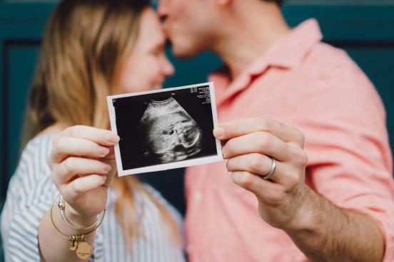 Couple Holding Ultrasound