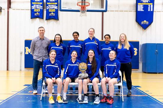 Mid Vermont Christian School Girls Basketball Team