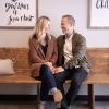 Jay and Sandy Smith of Cedar Park Church sitting on a wooden bench