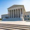 The steps to the U.S. Supreme Court are seen on a sunny day