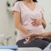 A pregnant woman is seen at an appointment