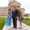 Aubrey Simpson, Kansas Attorney General Kris Kobach, Avalon Simpson.