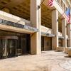 An entrance to the J. Edgar Hoover FBI Building is seen in Washington, D.C.