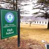 A sign for Mid Vermont Christian School is seen on campus